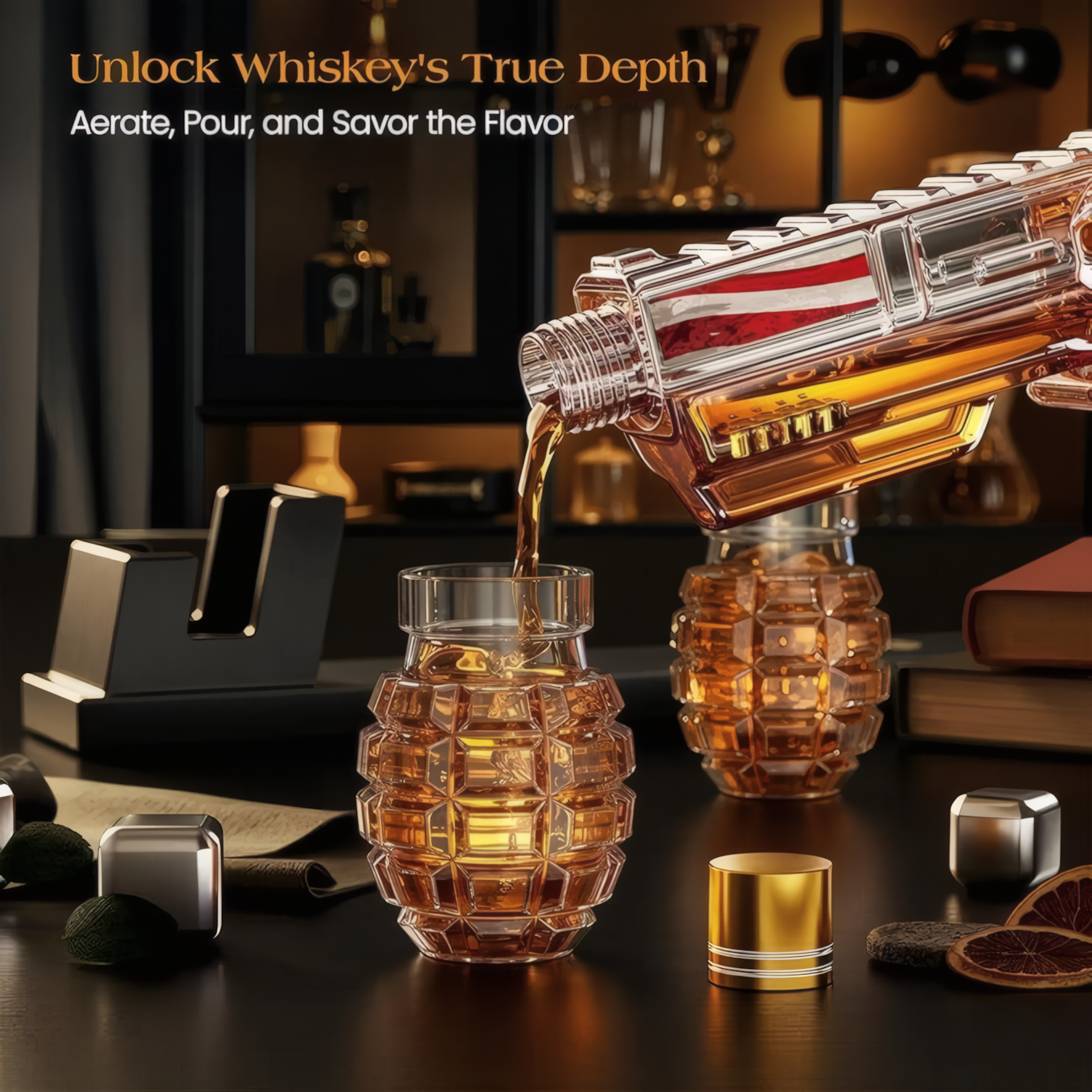 The Peacemaker Set — Whiskey Decanter for Dad