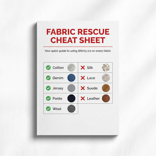 FABRIC RESCUE CHEAT SHEET